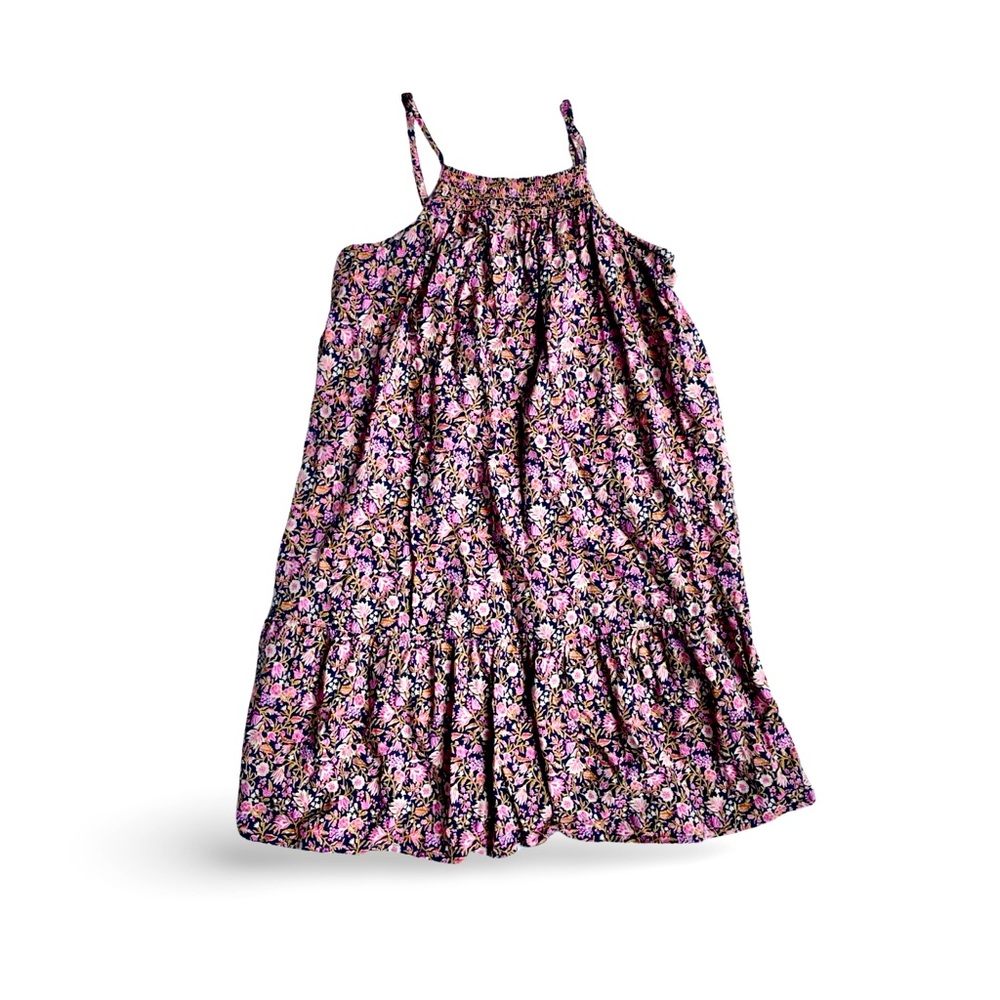 Old Navy Girls Floral Sleeveless Summer Dress, Size L (10-12), Cotton Blend